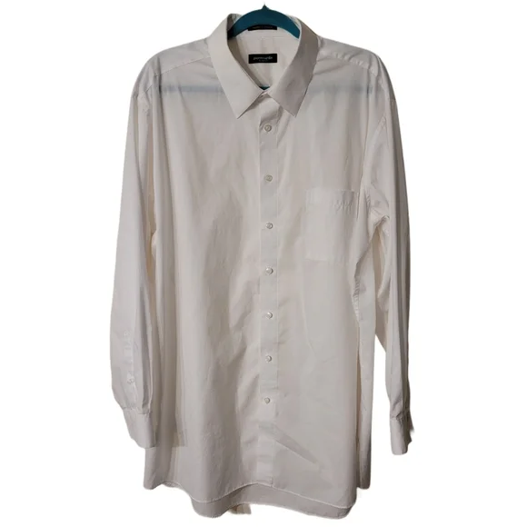green emerald velvet dress Pierre Cardin Pure Cotton Wing Collar Dress Shirt - M